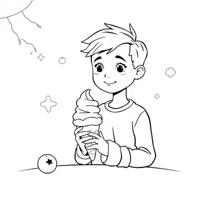 Boy with Ice Cream