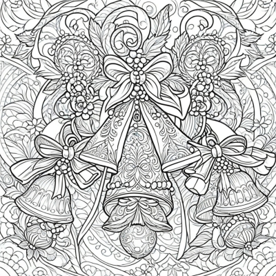 Christmas Bells Anti-Stress Coloring