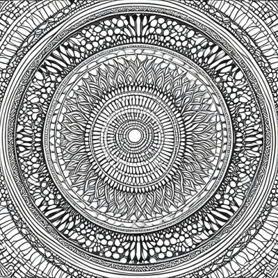 Circular Mosaic Mandala