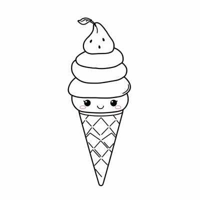 Cute Cone with Topping