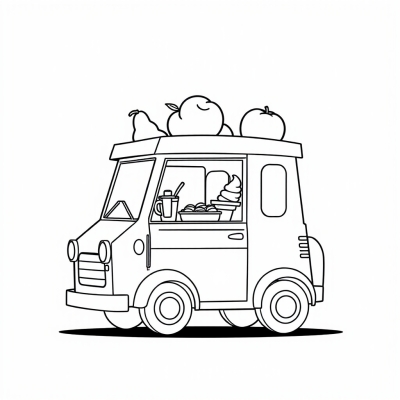Cute Ice Cream Truck