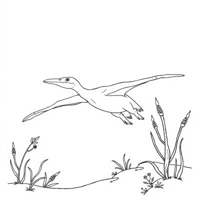 Diving Pteranodon