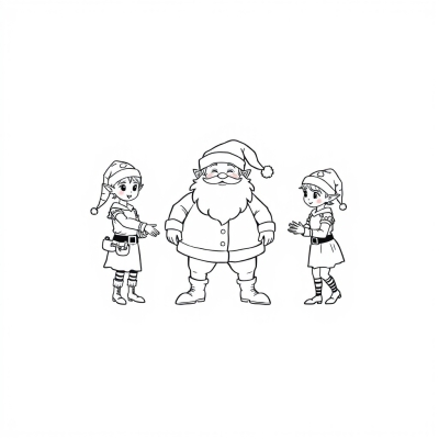 Elves Help Santa Claus