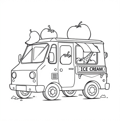 Fruit Ice Cream Truck