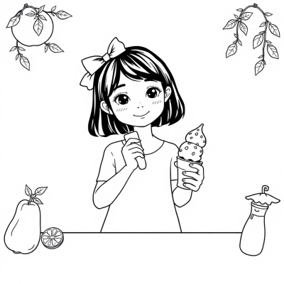 Girl with Ice Cream