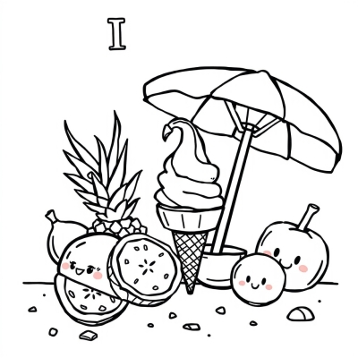 I Love Summer and Ice Cream