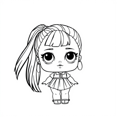 LOL Doll with Big Earrings