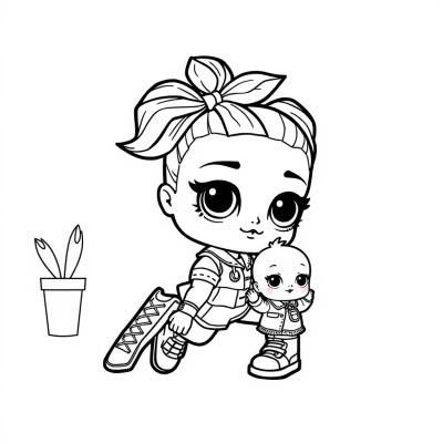 LOL Miss Punk with Baby