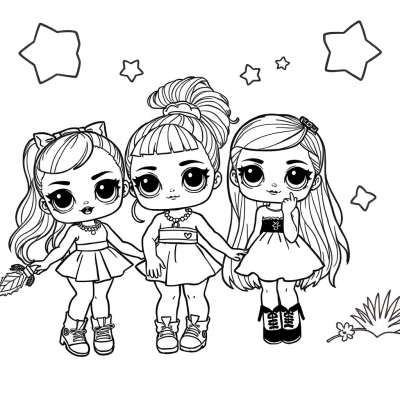 LOL OMG Friends in Dresses