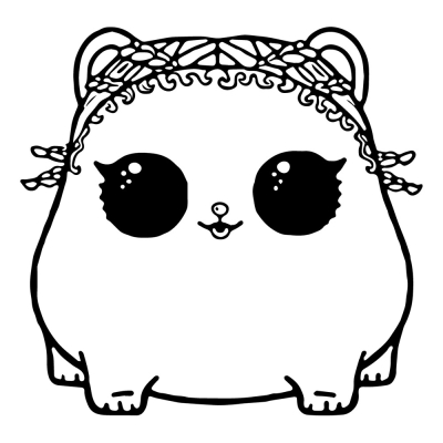 LOL Pet Hamster with Braids