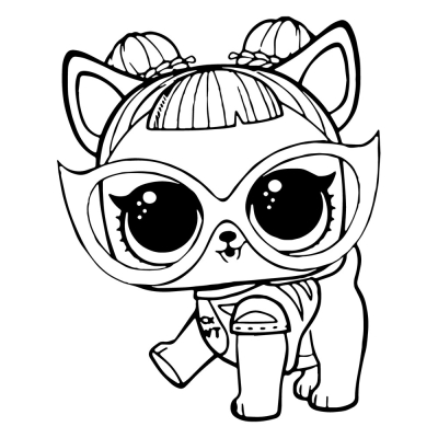 LOL Pet Puppy in Glasses