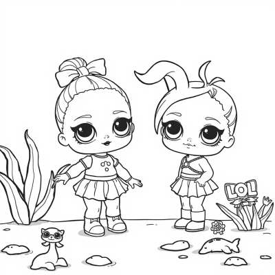 LOL Baby and Sister Splash