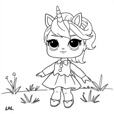 LOL Unicorn in a Dress