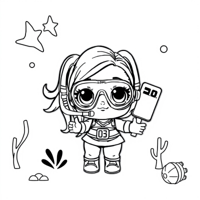 LOL Hair Scuba Diver