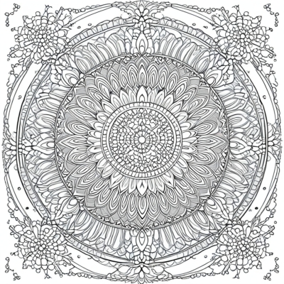 Mandala with Snowflakes