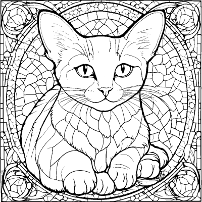 Мозаика кот