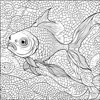 Mosaic Goldfish