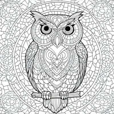 Mosaic Owl