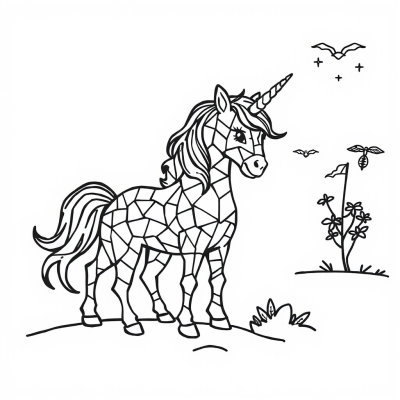 Unicorn Mosaic