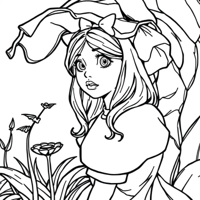 Portrait of Alice in Wonderland