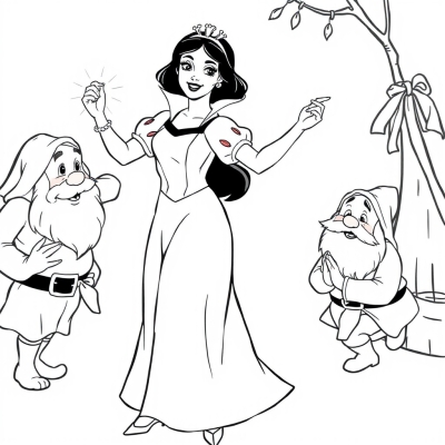 Snow White Dancing with Dwarfs