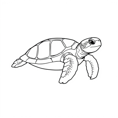 Realistic Sea Turtle