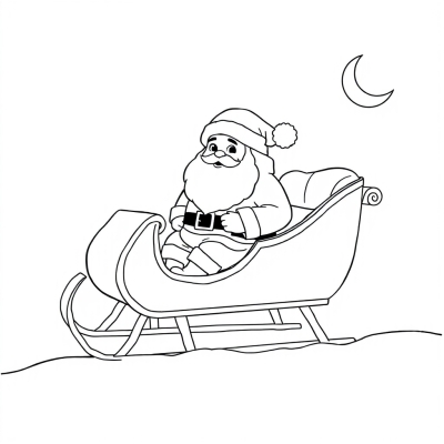 Santa Claus in a Sleigh