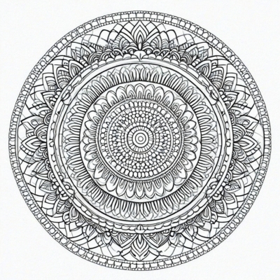 Simple New Year Mandala