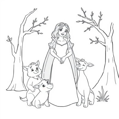 Snow White and Animal Friends