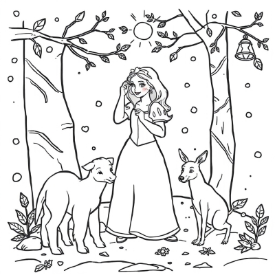 Snow White and the Forest Animals
