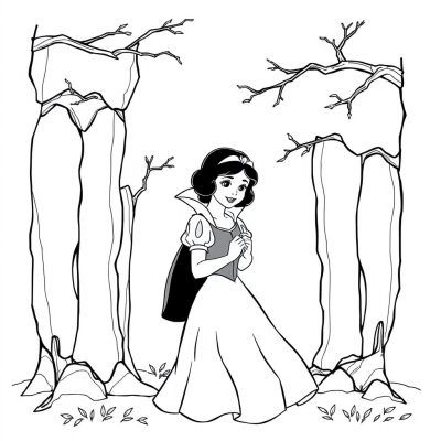 Snow White in the Forest