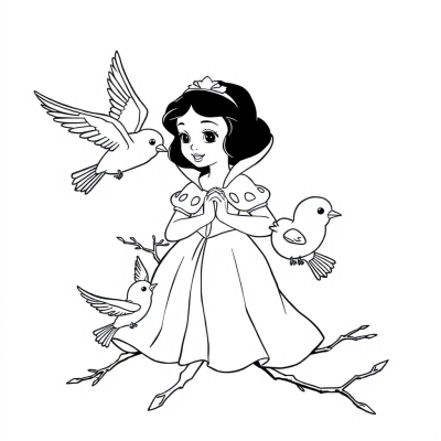 Birds Carrying Snow White