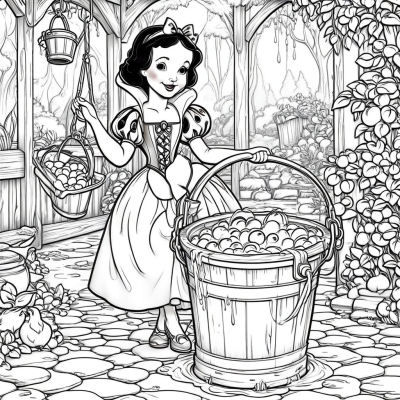 Snow White with a Bucket of Water