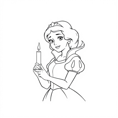 Snow White with a Candle