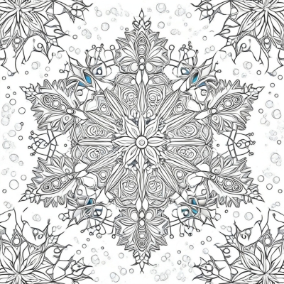 Anti-Stress Snowflake of Snowmen