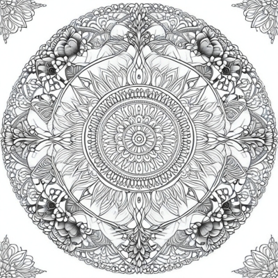Snowman Mandala