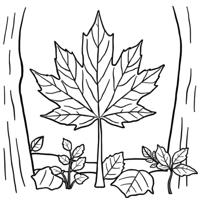 Striped Maple Leaf