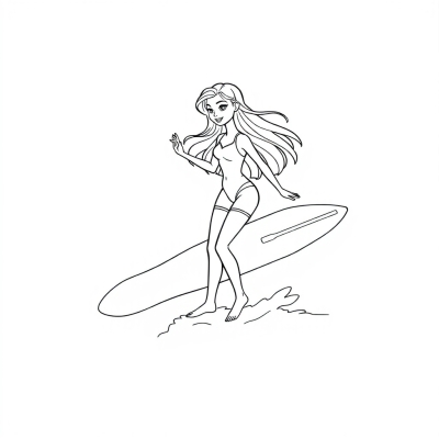 Surfing with Barbie