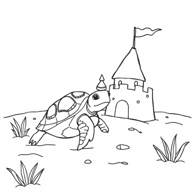 Turtle and Sandcastle