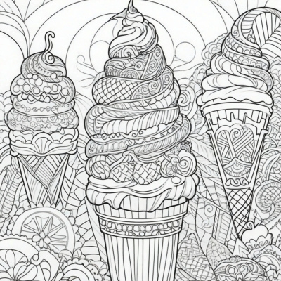 Zentangle Ice Cream