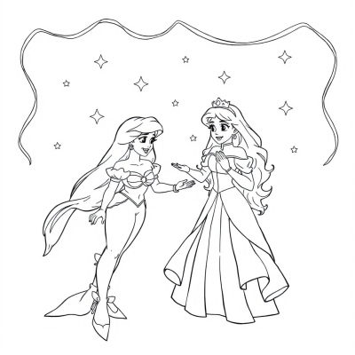 Ariel and Aurora at New Year