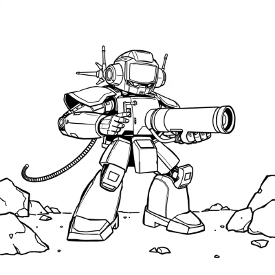 Battle Robot with a Cannon