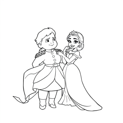 Princess Tiana with Prince