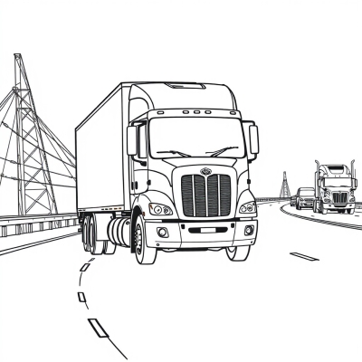 Big Truck on the Highway