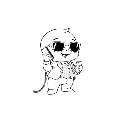 Boss Baby with a Phone