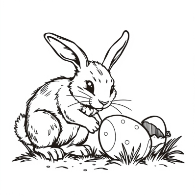 The Bunny Found an Easter Egg