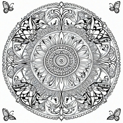 Butterfly Mandala for Kids