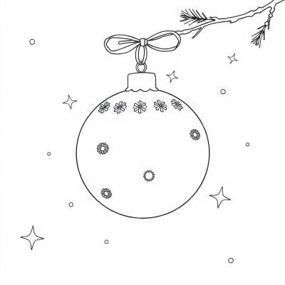 Ornamented Christmas Ball