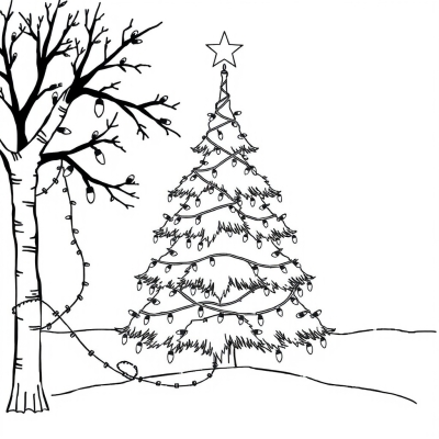 Christmas Tree Lights for New Year