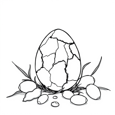 Cracked Easter Egg